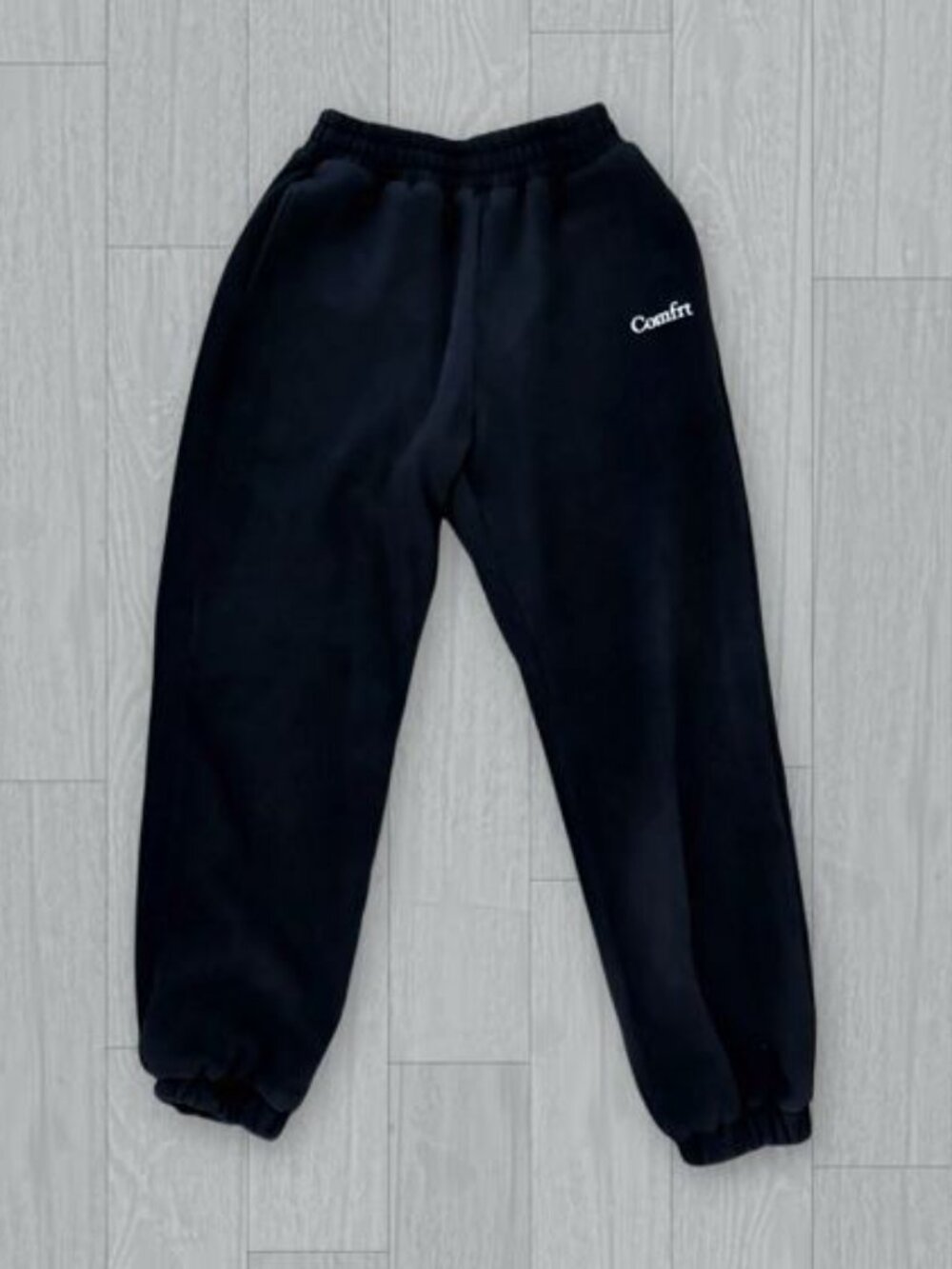 Comfrt Black Signature Sweatpants Men's Size L NWOT Heavyweight Fleece Joggers
